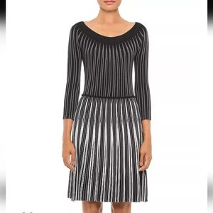 Emporio Armani Jacquard Knit Dress Size 50 IT -- 14/16